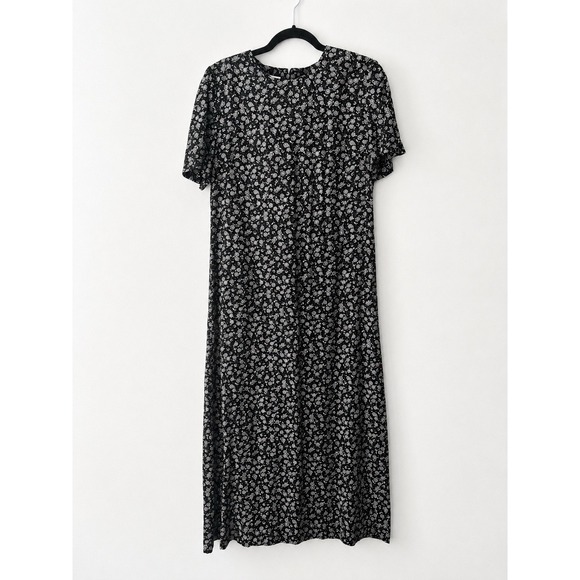 Talbots Dresses & Skirts - Vintage 90s Talbots Ditsy Floral Maxi Dress Rayon Cottagecore Prairie USA Sz 10